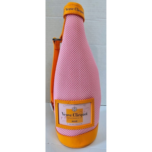 Veuve Clicquot Rosé Champagne Bottle Carrier Cooler Bag Pink Orange - Picture 1 of 5